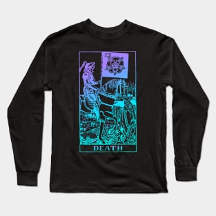 Death Tarot Card Rider Waite Witchy Long Sleeve T-Shirt